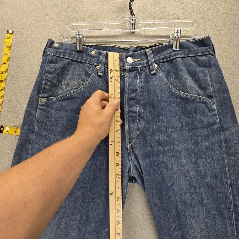 Vintage Levis Engineered Jeans Mens 33x34 Blue Twisted Medium Wash Button Fly